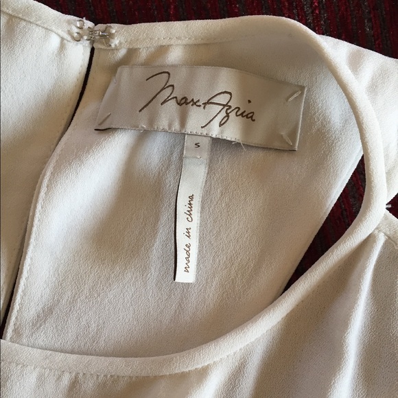 Max Azria Crepe Racerback Off White Gown, S - Picture 2 of 8